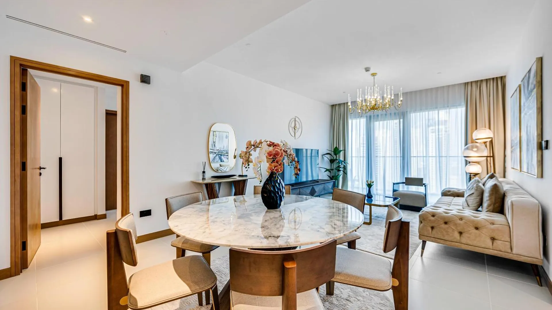 Elegant Family Apartment In Marina Vida Residence Dubai Förenade Arabemiraten